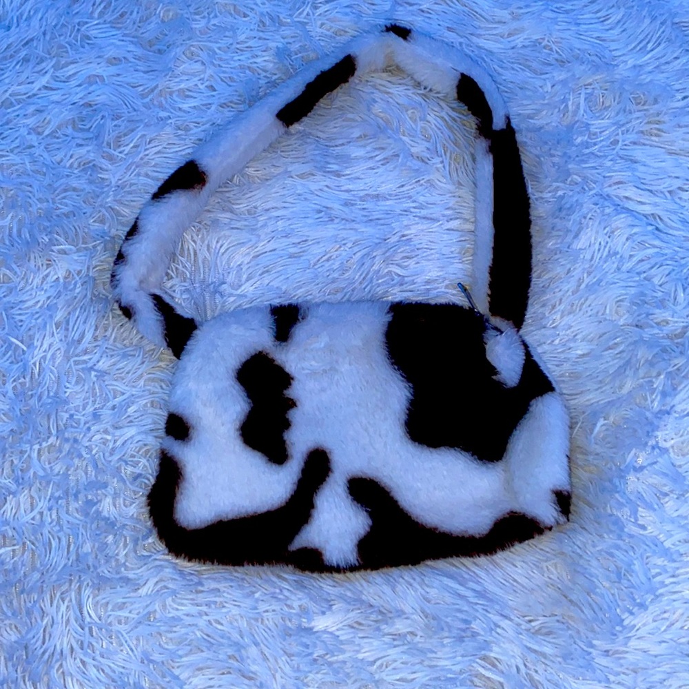 Cow print mini bag